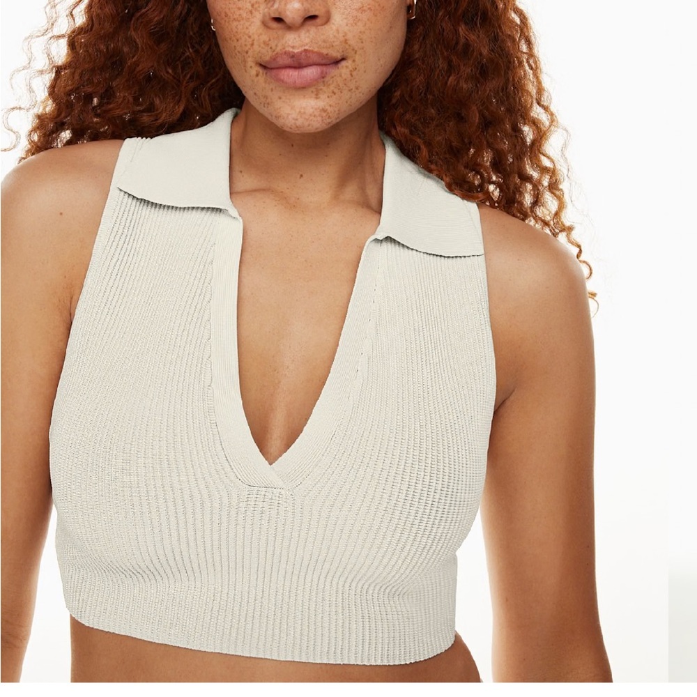 Aritzia Knit Polo Top